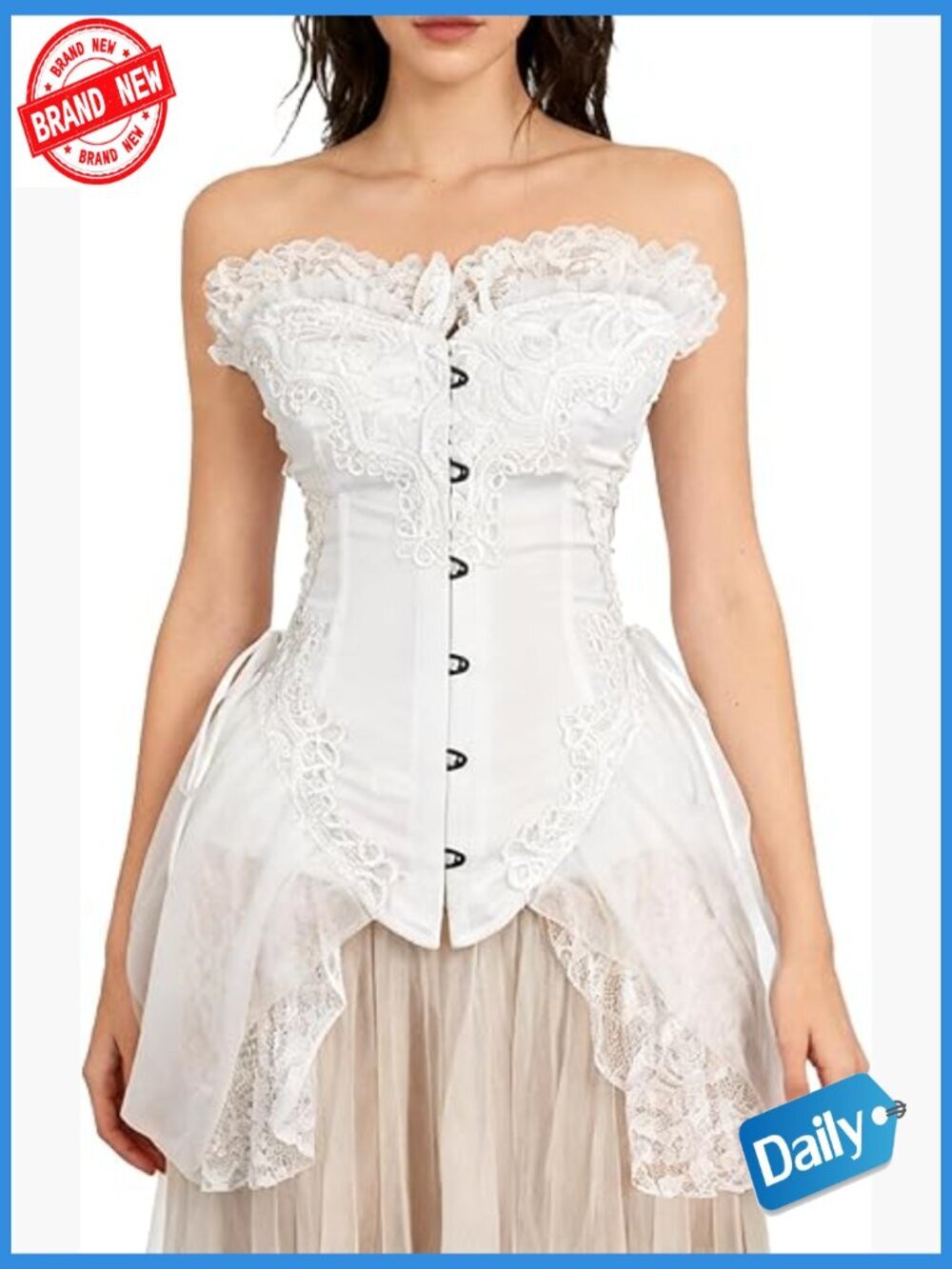 Sexy Corset Bustier Dress Gothic Victorian Cosplay Party Outfit